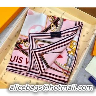 Good Product Louis Vuitton Silk Square Scarf 90x90cm 053011 Pink 2022