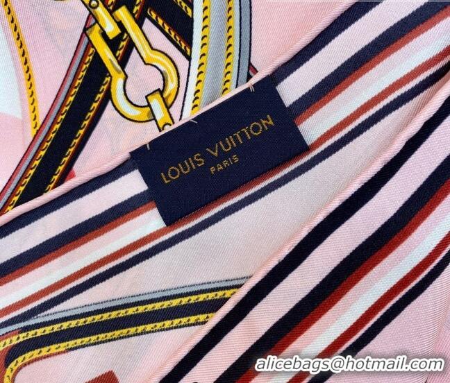 Good Product Louis Vuitton Silk Square Scarf 90x90cm 053011 Pink 2022