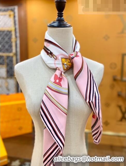 Good Product Louis Vuitton Silk Square Scarf 90x90cm 053011 Pink 2022