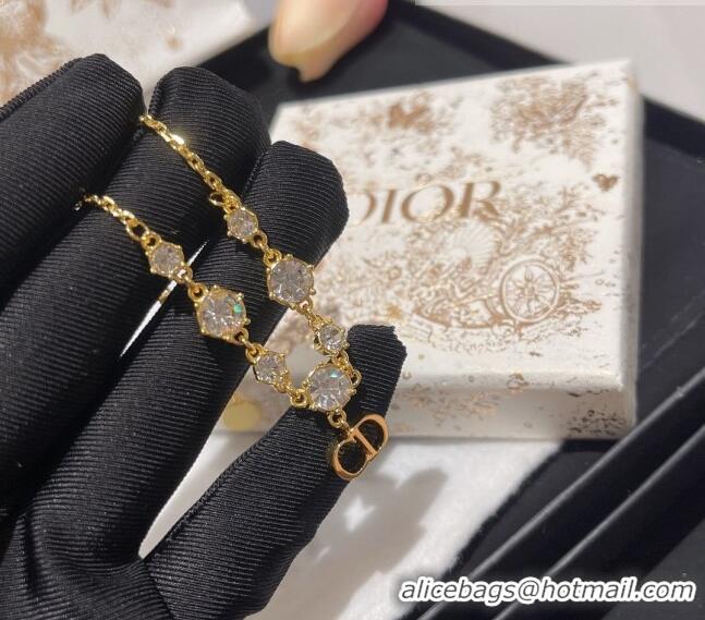 Trendy Design Dior Crystal Bracelet DB22081115 Gold