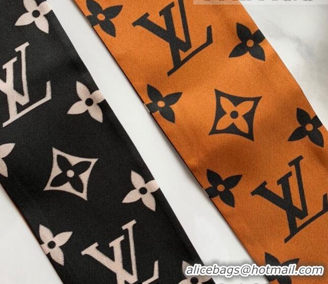 Promotional Louis Vuitton Silk Bandeau Scarf 8x120cm 070528 Coffee Brown 2022