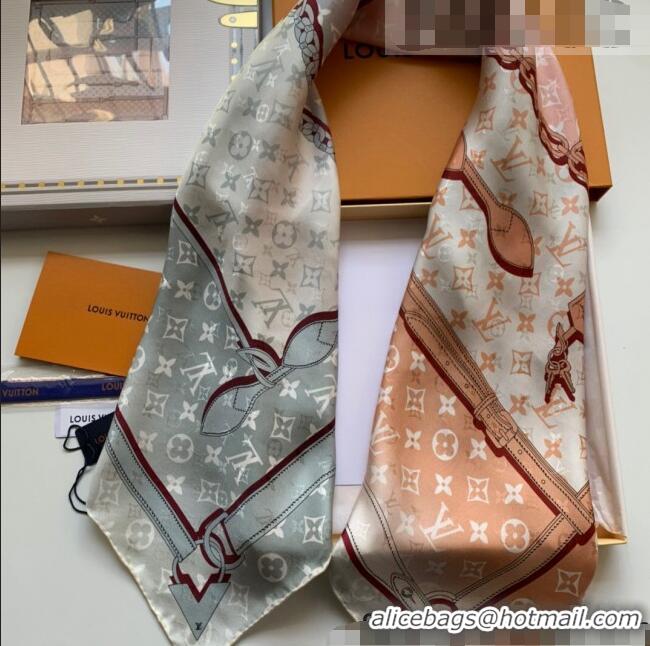 Super Quality Louis Vuitton Monogram Confidential Silk Square Scarf 90x90cm LV2636 Pink 2022