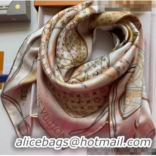 Grade Design Louis Vuitton LV Knit Silk Square Scarf 90x90cm LV2643 Apricot 2022