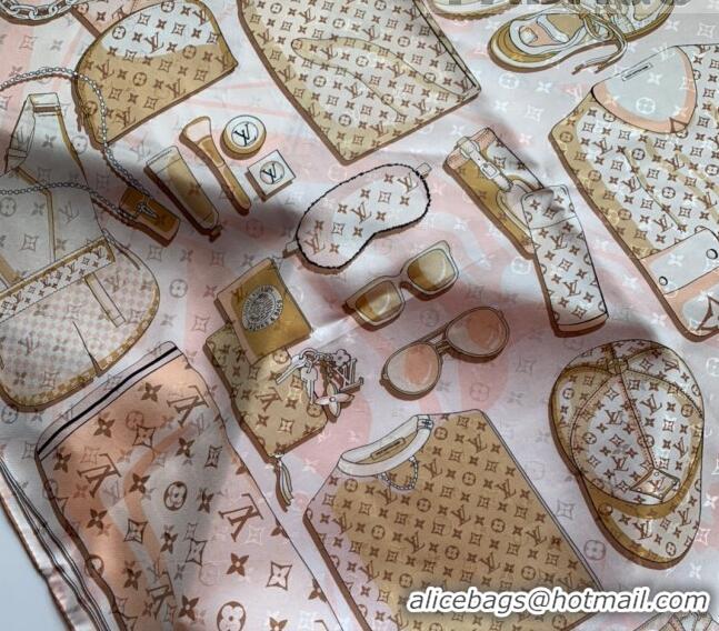 Grade Design Louis Vuitton LV Knit Silk Square Scarf 90x90cm LV2643 Apricot 2022