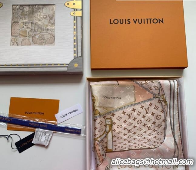 Grade Design Louis Vuitton LV Knit Silk Square Scarf 90x90cm LV2643 Apricot 2022