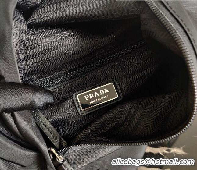 Buy Discount Prada Re-Nylon Messenger and Leather Backpack 2VZ092 Black 2021