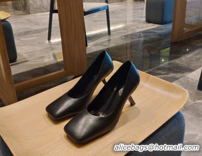 Low Price Balenciaga Lambskin High Heel Pumps 8.5cm with 7-Shaped Heel Black 060115