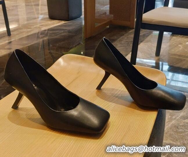 Low Price Balenciaga Lambskin High Heel Pumps 8.5cm with 7-Shaped Heel Black 060115