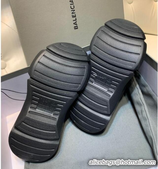 Top Design Balenciaga Rubber Slide Sandals Black 0620150