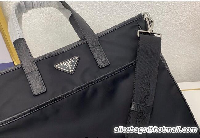 Reasonable Price Prada Men's Nylon Messenger bag VA1032 Black 2022