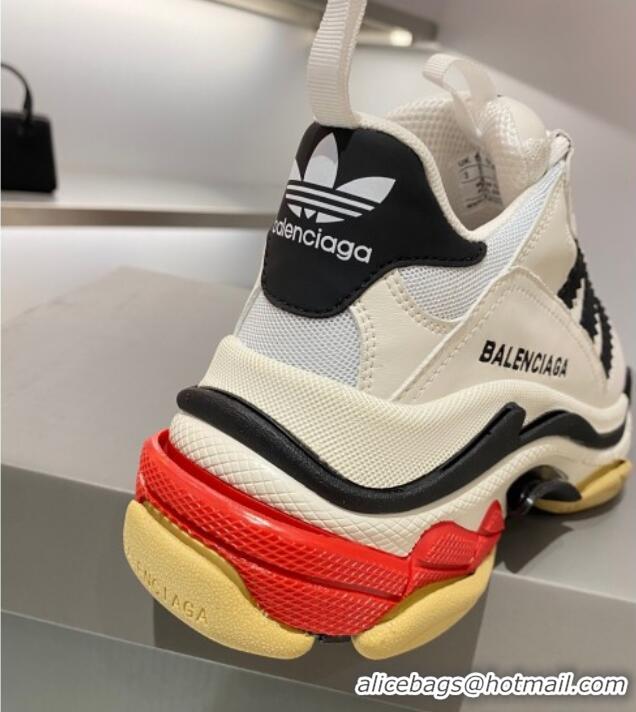 Lowest Price Adidas x Balenciaga Triple S Sneakers White/Pink 070101