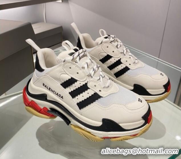 Lowest Price Adidas x Balenciaga Triple S Sneakers White/Pink 070101