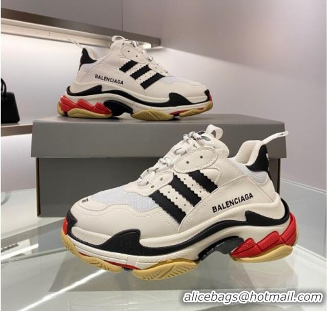 Lowest Price Adidas x Balenciaga Triple S Sneakers White/Pink 070101