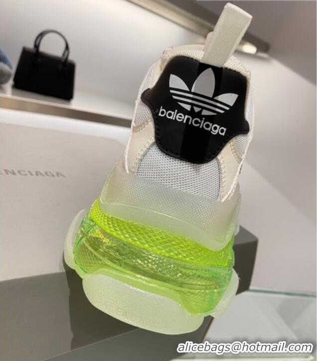 Good Product Adidas x Balenciaga Triple S Sneakers White/Green 070103