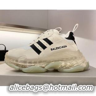 Shop Duplicate Adidas x Balenciaga Triple S Sneakers White/Jad 070104