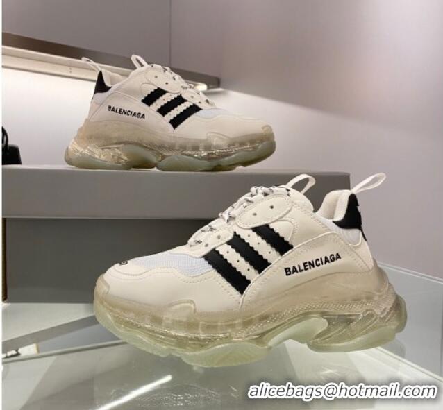 Shop Duplicate Adidas x Balenciaga Triple S Sneakers White/Jad 070104