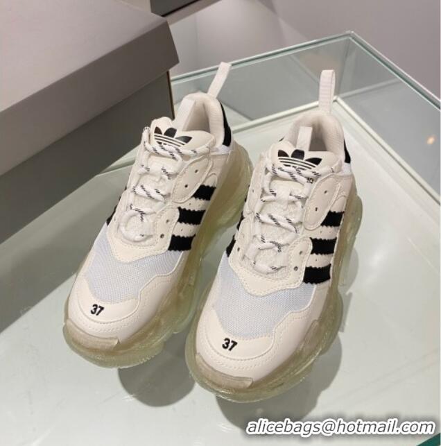 Shop Duplicate Adidas x Balenciaga Triple S Sneakers White/Jad 070104