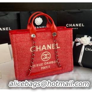 Reasonable Price Chanel LARGE SHOPPING BAG A66941 red&white