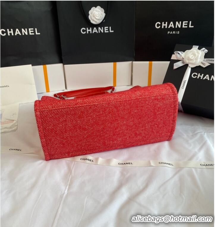 Reasonable Price Chanel LARGE SHOPPING BAG A66941 red&white