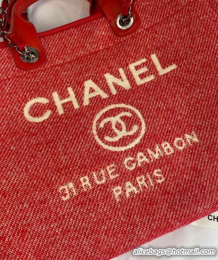 Reasonable Price Chanel LARGE SHOPPING BAG A66941 red&white