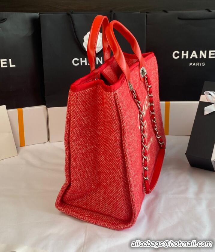 Reasonable Price Chanel LARGE SHOPPING BAG A66941 red&white