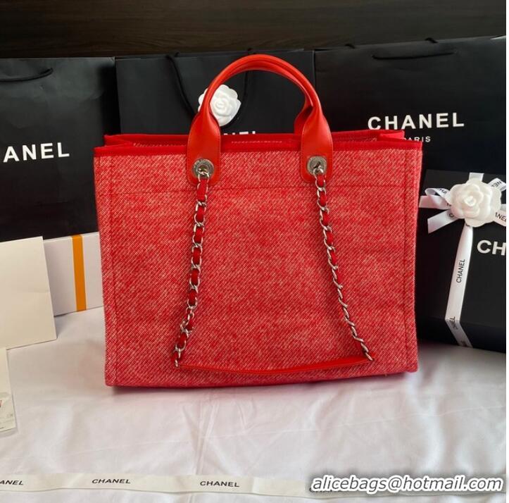 Reasonable Price Chanel LARGE SHOPPING BAG A66941 red&white