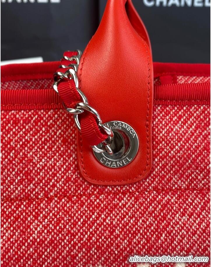 Reasonable Price Chanel LARGE SHOPPING BAG A66941 red&white