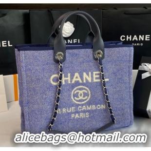 Good Product Chanel LARGE SHOPPING BAG A66941 blue&white