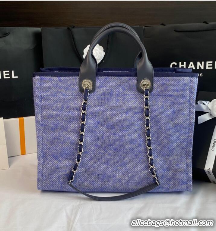 Good Product Chanel LARGE SHOPPING BAG A66941 blue&white