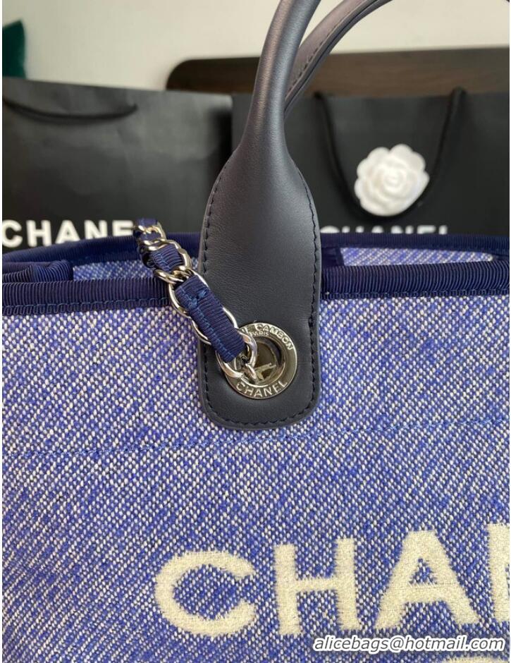 Good Product Chanel LARGE SHOPPING BAG A66941 blue&white