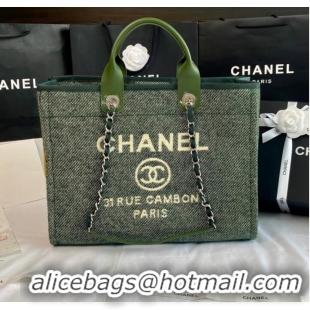 Buy Inexpensive Chanel LARGE SHOPPING BAG A66941 Green