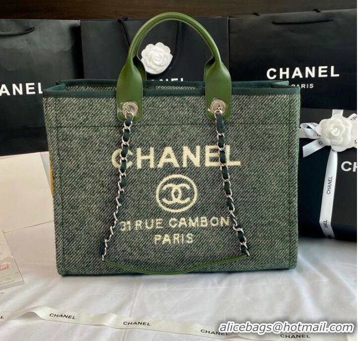 Buy Inexpensive Chanel LARGE SHOPPING BAG A66941 Green