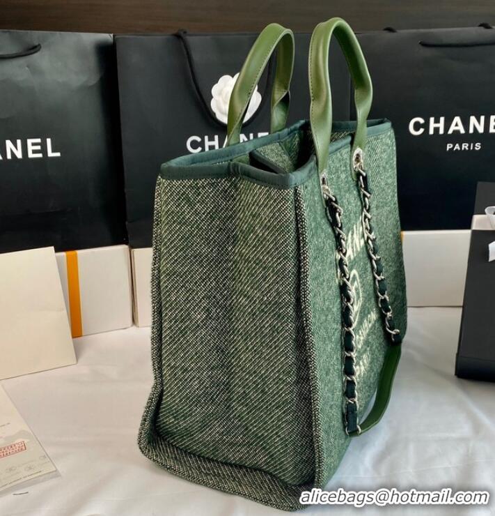 Buy Inexpensive Chanel LARGE SHOPPING BAG A66941 Green