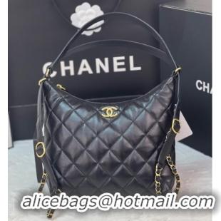 Buy Fashionable Chanel Lambskin Backpack AS3487 Black