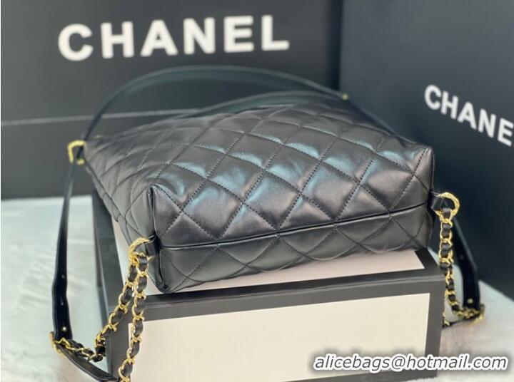 Buy Fashionable Chanel Lambskin Backpack AS3487 Black