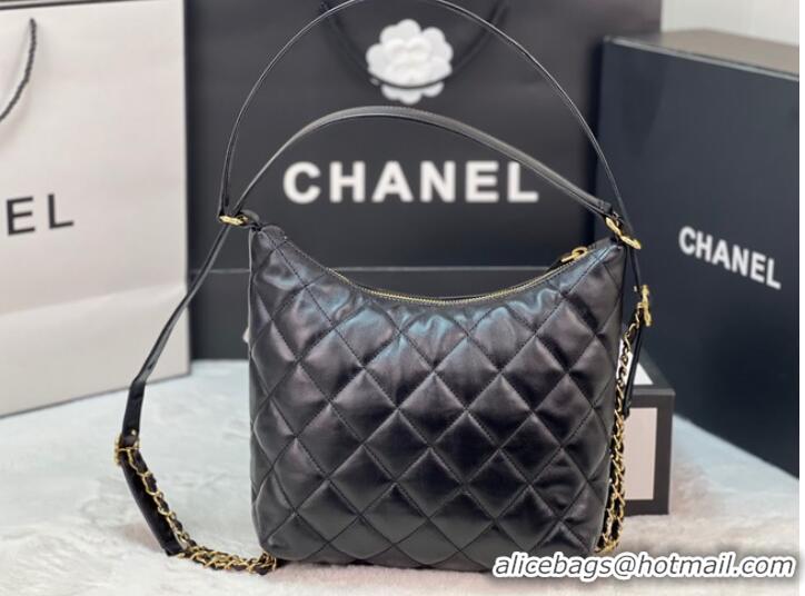 Buy Fashionable Chanel Lambskin Backpack AS3487 Black