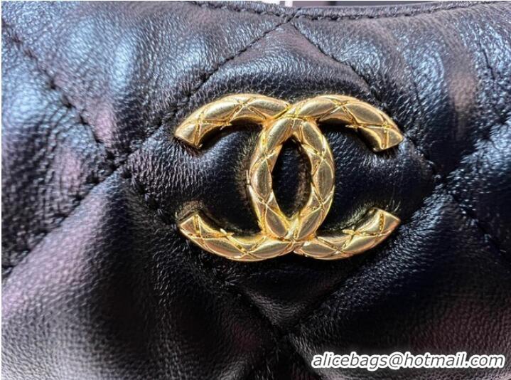 Buy Fashionable Chanel Lambskin Backpack AS3487 Black