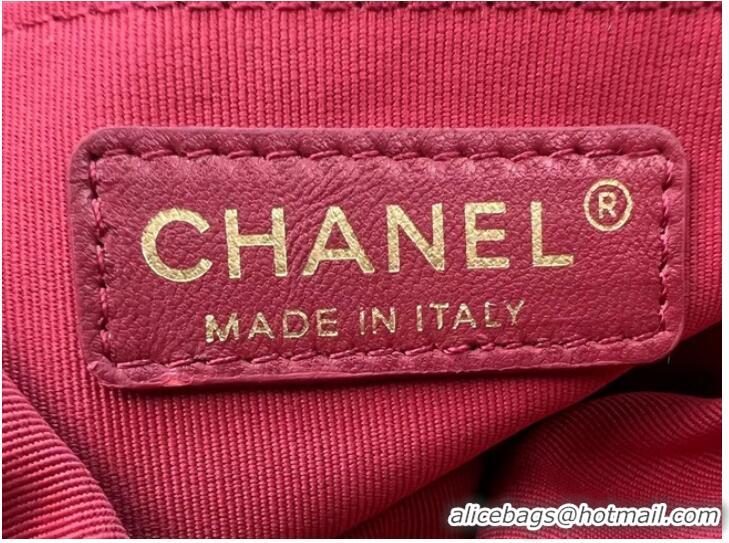 Reasonable Price Chanel Lambskin Backpack AS3487 Burgundy