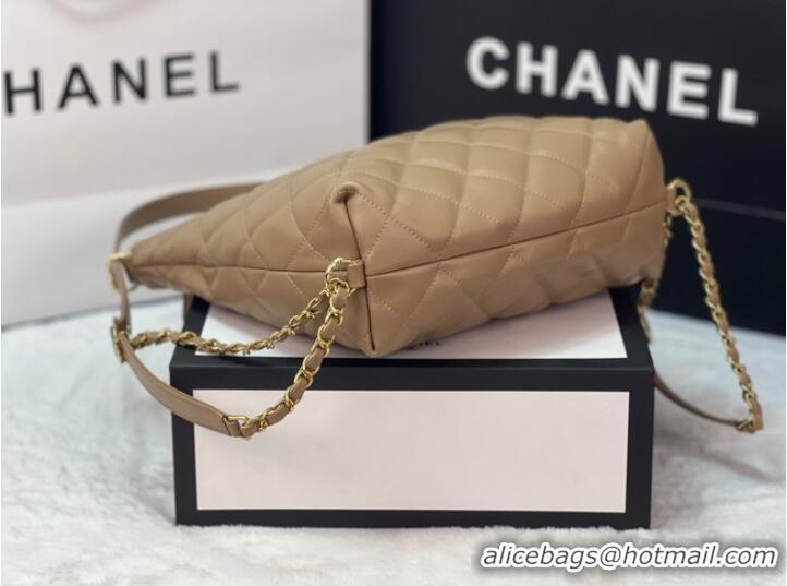 Trendy Design Chanel Lambskin Backpack AS3487 Apricot