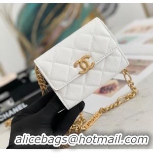 Affordable Price CHANEL CLUTCH WITH CHAIN 81156 WHITE