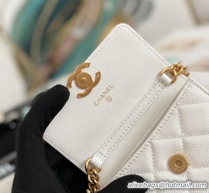 Affordable Price CHANEL CLUTCH WITH CHAIN 81156 WHITE