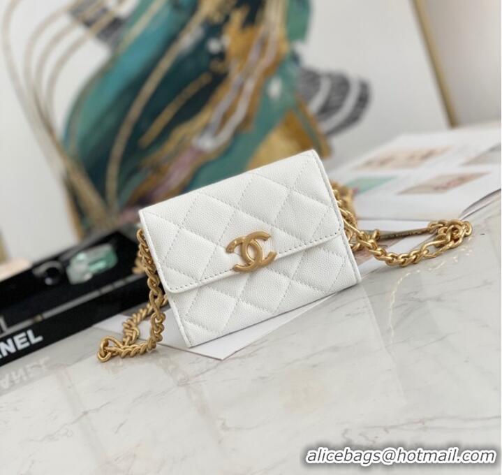 Affordable Price CHANEL CLUTCH WITH CHAIN 81156 WHITE