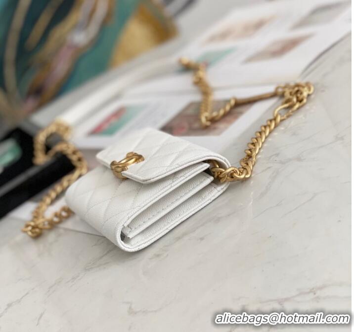 Affordable Price CHANEL CLUTCH WITH CHAIN 81156 WHITE