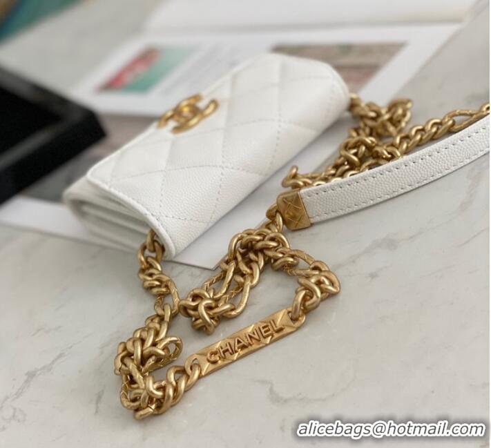 Affordable Price CHANEL CLUTCH WITH CHAIN 81156 WHITE