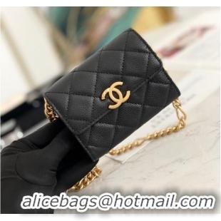 Top Quality CHANEL CLUTCH WITH CHAIN 81156 BLACK