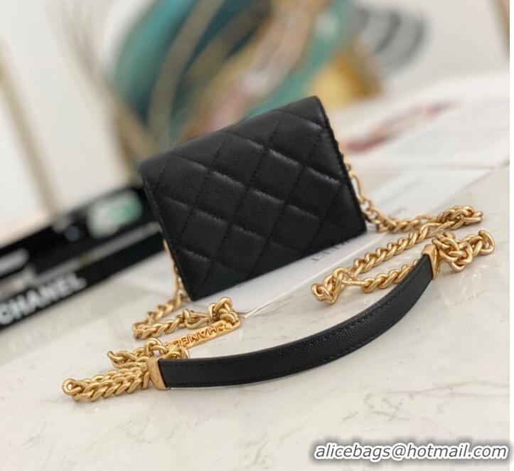 Top Quality CHANEL CLUTCH WITH CHAIN 81156 BLACK