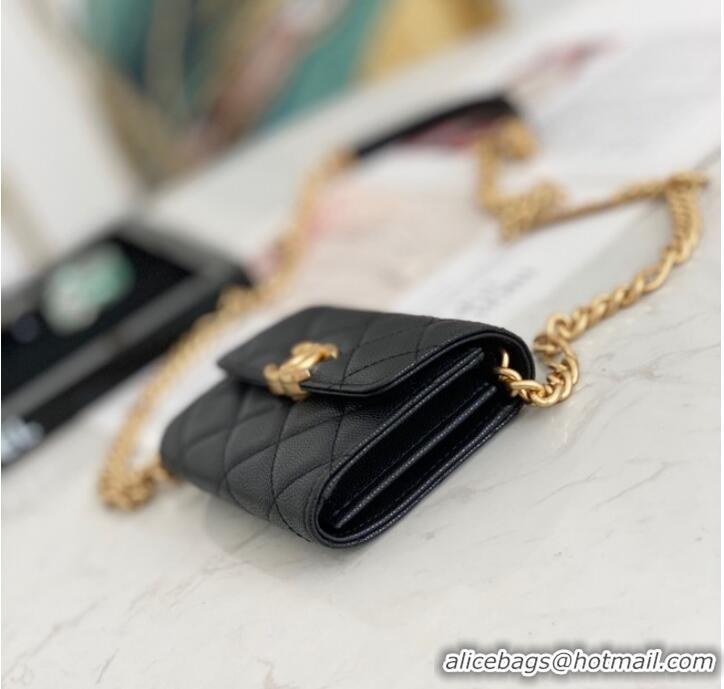 Top Quality CHANEL CLUTCH WITH CHAIN 81156 BLACK