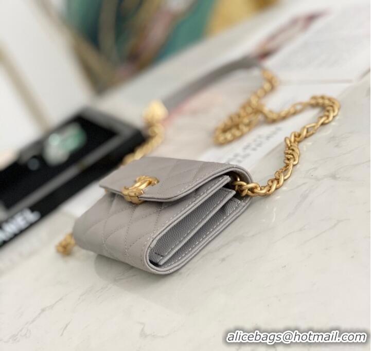 Good Product CHANEL CLUTCH WITH CHAIN 81156 GRAY