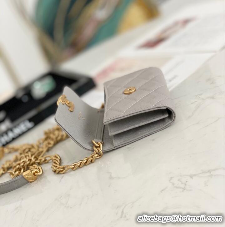 Good Product CHANEL CLUTCH WITH CHAIN 81156 GRAY