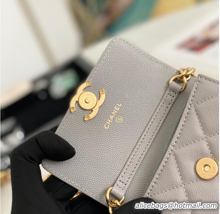 Good Product CHANEL CLUTCH WITH CHAIN 81156 GRAY